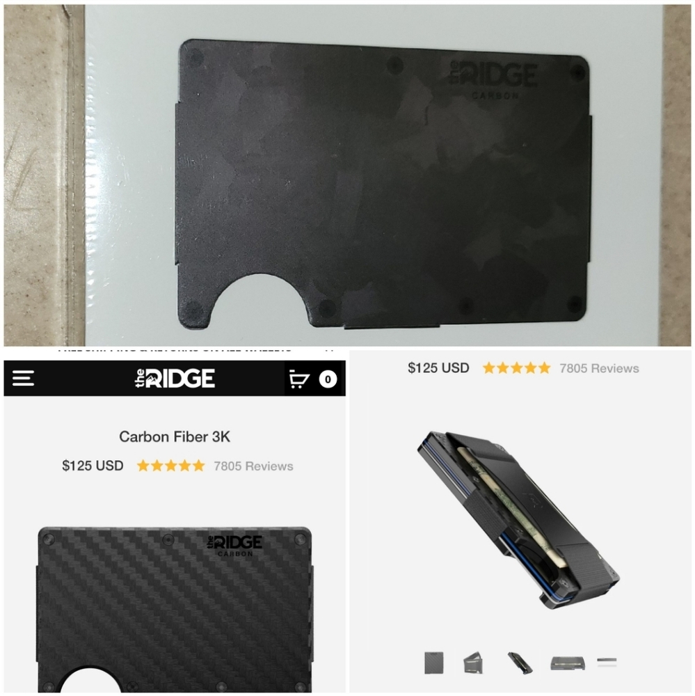 Men's Carbon Fiber Ridge Wallet